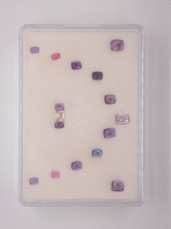 Sugalop Sapphire Cushion Size 4x3,5x4,6x5,7x5,5.5x4.5 Pcs 16 Cts 11.85