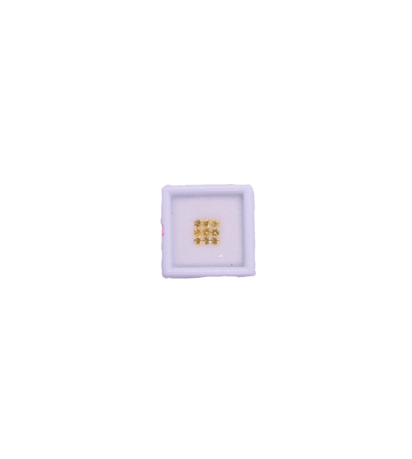 Yellow sapphire Round 2.5 Size 9 Pcs 0.68 Cts I Quality