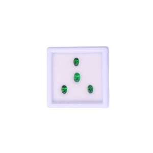 Tsavorite Oval Size 5.5X3.5,6X4 Pcs 4 Cts 1.58 Quality II