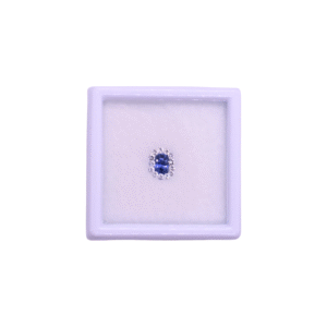 Blue / White sapphire CUSH/RD Size 5.5X4/1.50 Pcs 1/13 Cts 0.49/0.56 Quality I