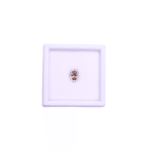 Pathm/White sapphire Oval/ RD Size 6X4/1.50 Pcs 1/13 Cts 0.48/0.23