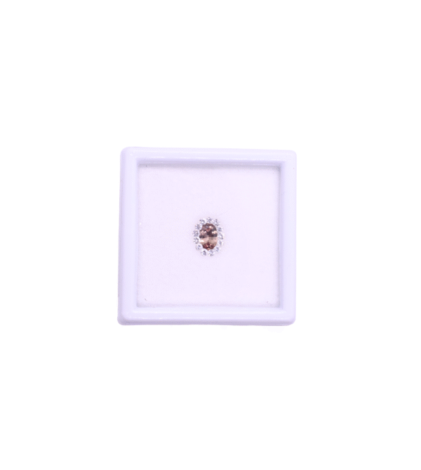 Pathm/White sapphire Oval/ RD Size 6X4/1.50 Pcs 1/13 Cts 0.48/0.23